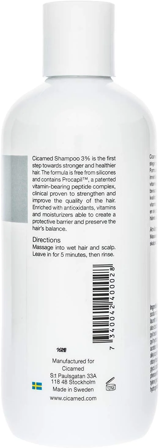 شامپو درمان ریزش مو 3% سایکامد مدیکال ساینس حاوی پروکاپیل شامپو درمان ریزش مو 3% سایکامد مدیکال ساینس حاوی پروکاپیل