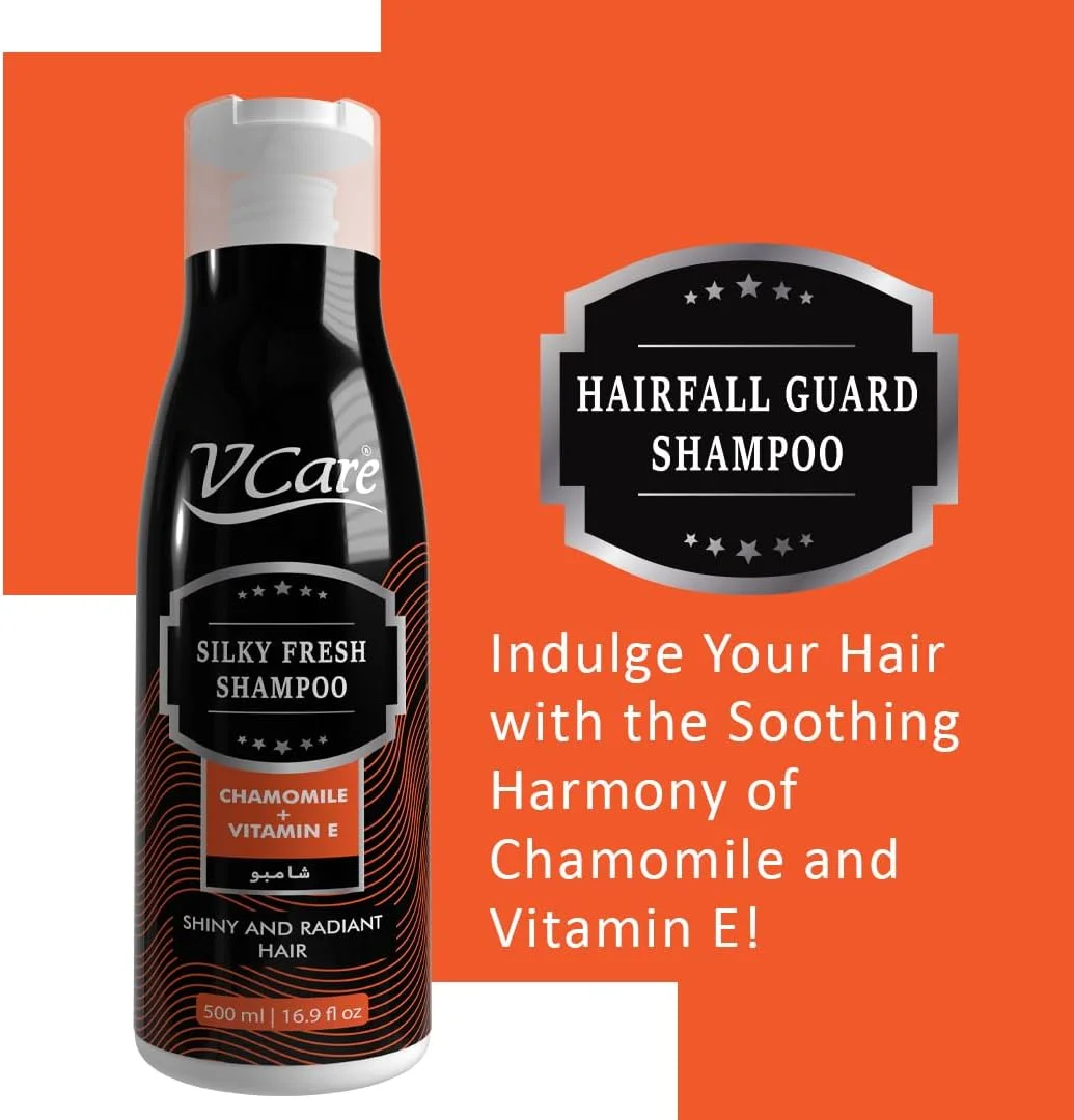 شامپو وی کر - 500 میلی لیتر فرمول ملایم و مغذی | عصاره بابونه و ویتامین E | افزایش درخشندگی، تقویت موهای سالم