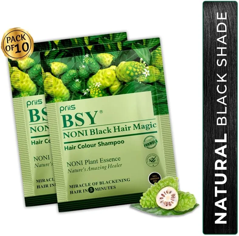 شامپو رنگ موی مشکی نونی BSY (20 میلی لیتر X 10 ساشه) | رنگ مو | رنگ مو | شامپو مو شامپو رنگ موی مشکی نونی BSY (20 میلی لیتر X 10 ساشه) | رنگ مو | رنگ مو | شامپو مو