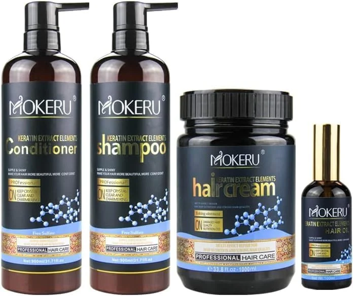 شامپو و نرم کننده کراتین مو Mokeru به همراه شامپو کلاژن و سایر محصولات مراقبت از مو (ماسک مو) شامپو و نرم کننده کراتین مو Mokeru به همراه شامپو کلاژن و سایر محصولات مراقبت از مو (ماسک مو)