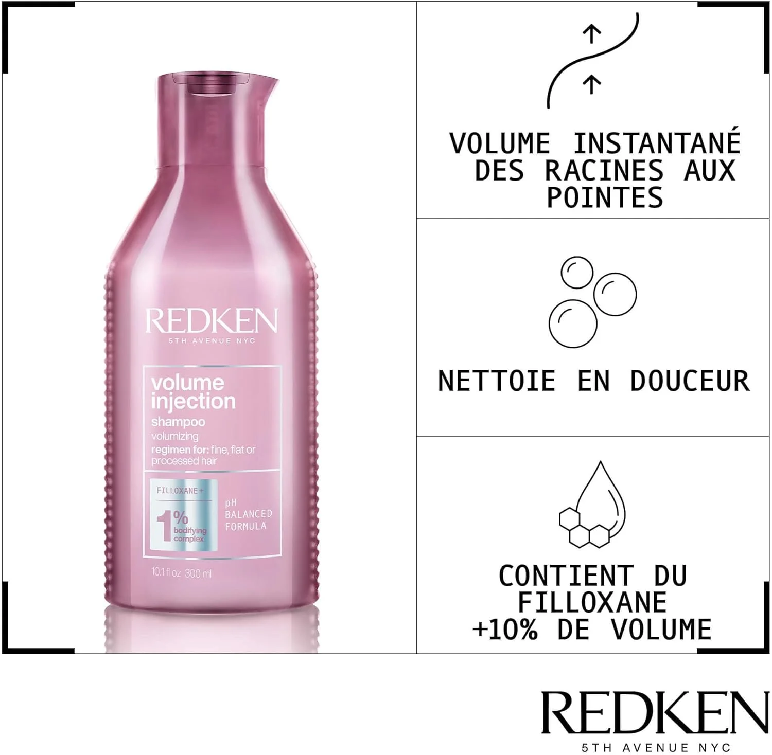 شامپو حجم دهنده رِدکِن مدل Volume Injection حجم 1000 میلی لیتر شامپو حجم دهنده رِدکِن مدل Volume Injection حجم 1000 میلی لیتر