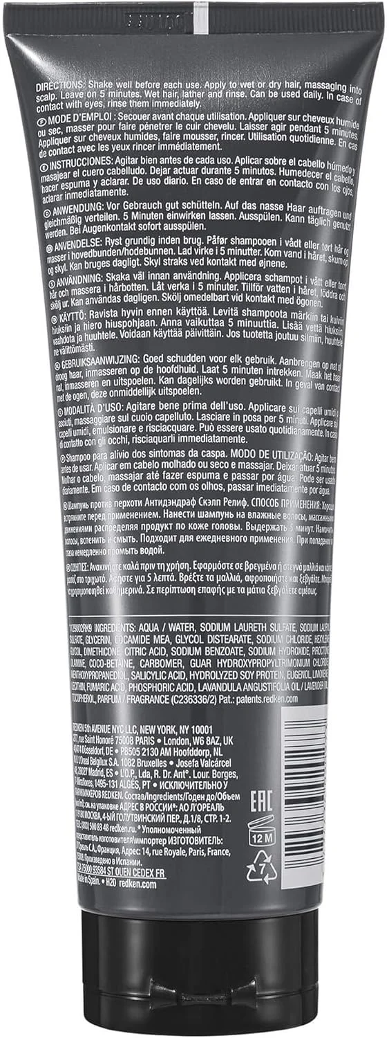 شامپو کنترل شوره سر رِدکِن، حاوی روغن اسطوخودوس، تسکین دهنده پوست سر خارش دار و پوسته پوسته شده، تسکین دهنده پوست سر، 250 میلی لیتر شامپو کنترل شوره سر رِدکِن، حاوی روغن اسطوخودوس، تسکین دهنده پوست سر خارش دار و پوسته پوسته شده، تسکین دهنده پوست سر، 250 میلی لیتر