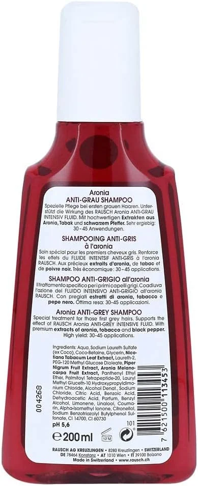 شامپو ضد سفیدی مو آرونیا راوش 200 میلی لیتر شامپو ضد سفیدی مو آرونیا راوش 200 میلی لیتر