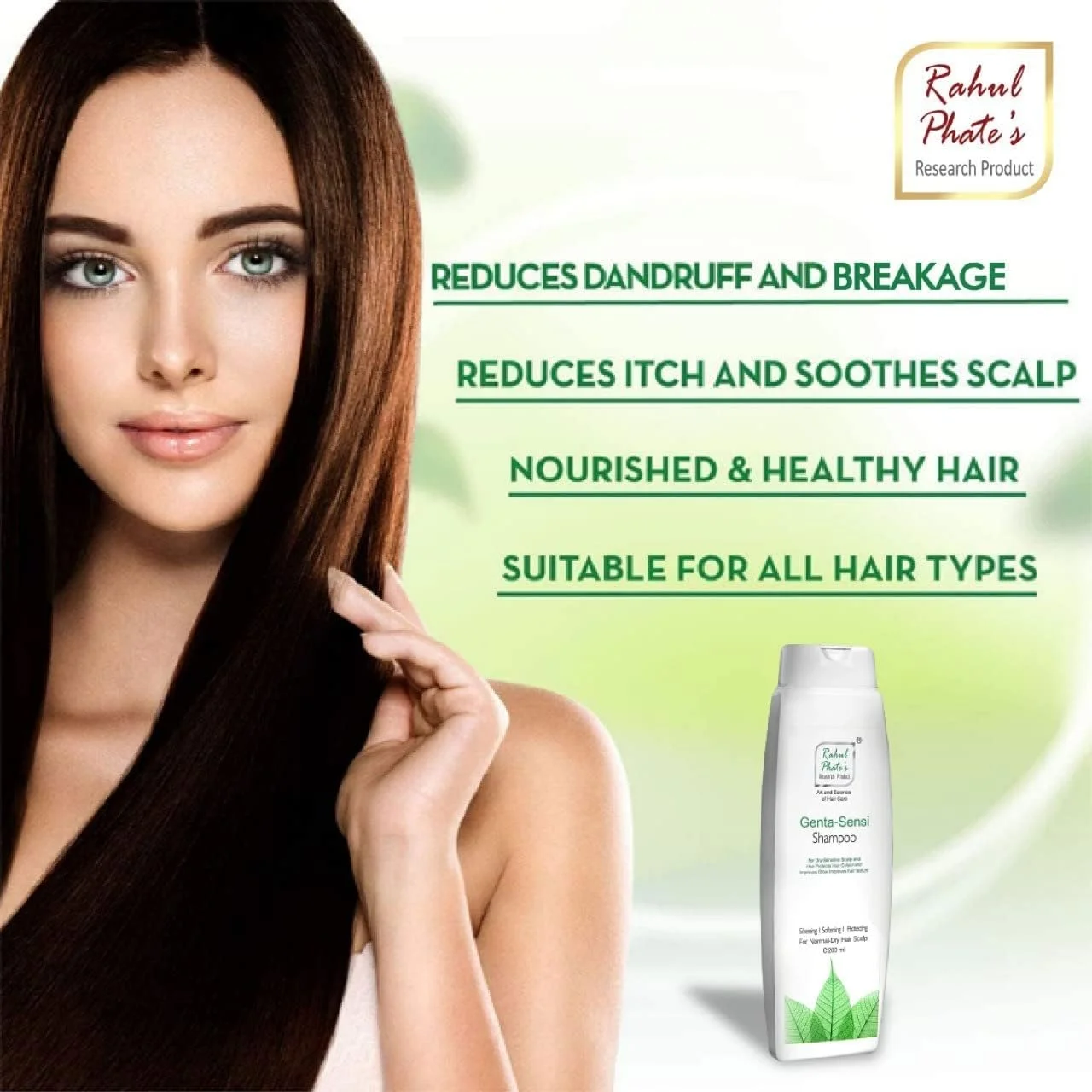 شامپو ترمیم کننده موهای آسیب دیده و وز Genta-Sensi از محصولات تحقیقاتی Rahul Phate، برای کنترل ریزش مو، شامپو ضد شوره برای موهای صاف، درخشان و قوی 200 میلی لیتر شامپو ترمیم کننده موهای آسیب دیده و وز Genta-Sensi از محصولات تحقیقاتی Rahul Phate، برای کنترل ریزش مو، شامپو ضد شوره برای موهای صاف، درخشان و قوی 200 میلی لیتر