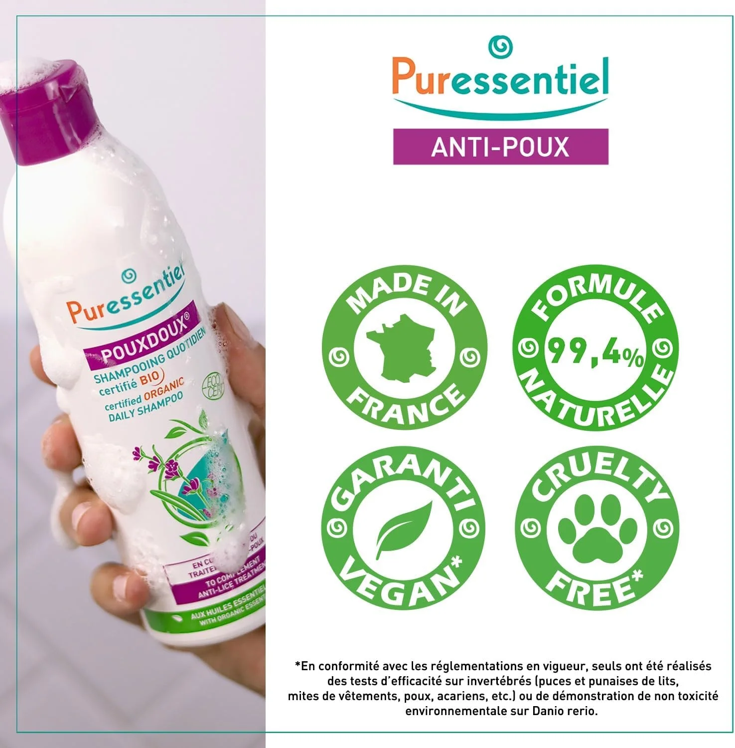 شامپو روزانه ارگانیک ضد شپش پورسنتال 200 میلی لیتر - برای استفاده پس از لوسیون ضد شپش - پاک کننده پوست سر شامپو روزانه ارگانیک ضد شپش پورسنتال 200 میلی لیتر - برای استفاده پس از لوسیون ضد شپش - پاک کننده پوست سر