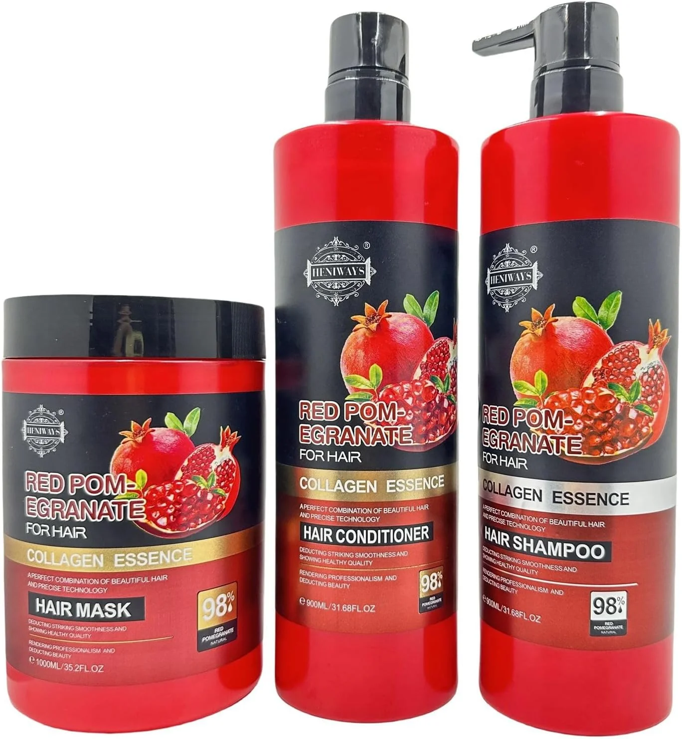 شامپو کلاژن انار قرمز Protein Queen HENIWAYS، مراقبت شخصی مو، جلوگیری از ریزش مو، ضد شوره شامپو کلاژن انار قرمز Protein Queen HENIWAYS، مراقبت شخصی مو، جلوگیری از ریزش مو، ضد شوره