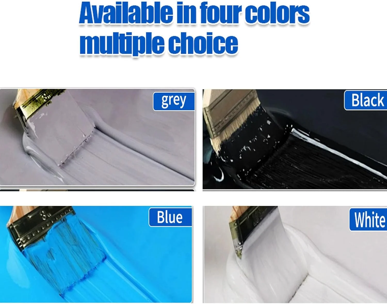 پوشش ضد آب پلی یورتان Yearoneis، 1000 گرم، درزگیر 2 در 1 برای تعمیر ضد آب و نشتی، پوشش تعمیر نشتی ضد آب پلی یورتان (خاکستری)