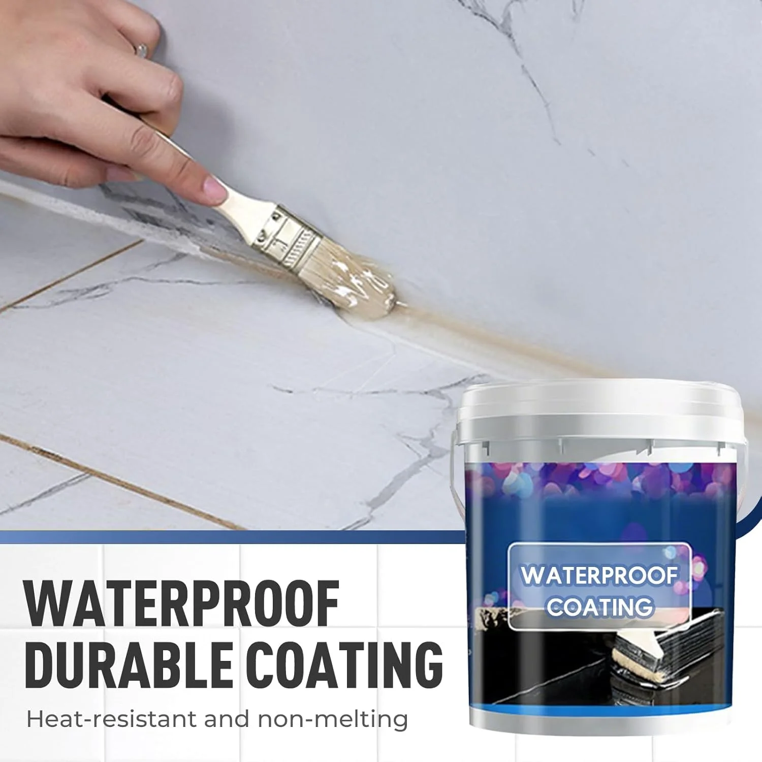 پوشش ضد آب، درزگیر پلی یورتان ضد آب جدید، پوشش تعمیر نشتی شفاف برای دیوارها، ناودان ها، چوب و سطوح بیرونی، چسب درزگیر فوق العاده قوی شفاف برای سقف ها و بتن