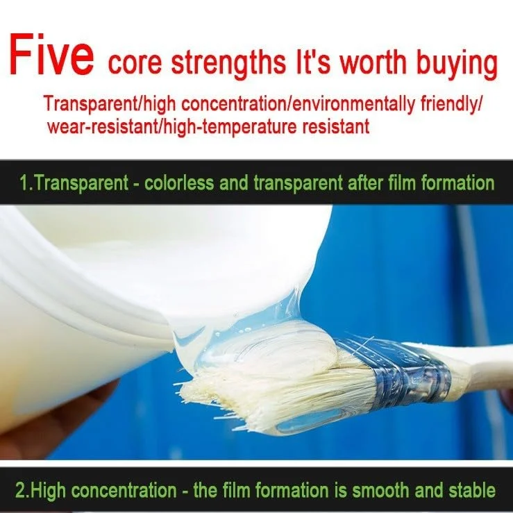 مایع درزگیر ضد آب نامرئی 600 گرمی، ست چسب و پوشش شفاف، عامل ضد آب عایق برای سقف، زیرزمین، دیوار، استفاده در فضای باز، محافظت ضد نشت