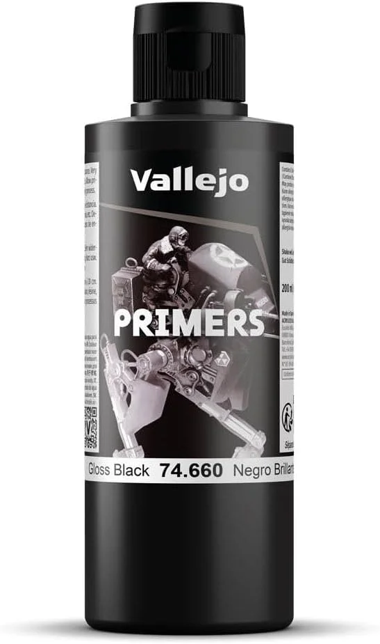 پرایمر سطح مشکی براق Vallejo 74660 (200 میلی لیتر)