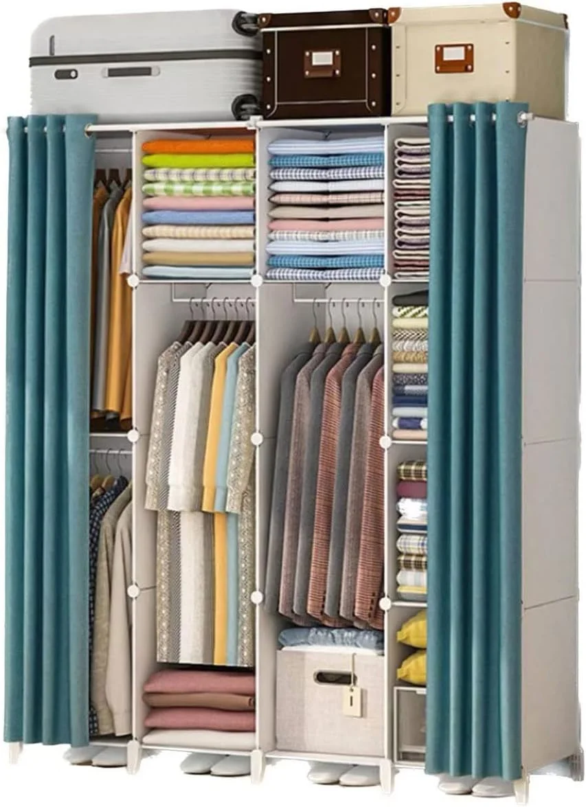 کمد لباس AQHCGS، کمد لباس غیر بافته، کمدهای پلاستیکی اتاق خواب، کابینت نگهداری، کمدهای لباس ساده، سازمان دهنده کمد لباس، مبلمان کمد لباس کودک