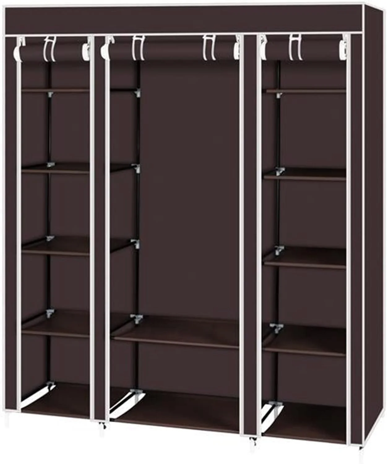 کمد لباس غیر بافته قابل حمل AQHCGS، سازمان دهنده کمد لباس، مونتاژ سریع و آسان، فوق العاده محکم و بادوام کمد لباس غیر بافته قابل حمل AQHCGS، سازمان دهنده کمد لباس، مونتاژ سریع و آسان، فوق العاده محکم و بادوام