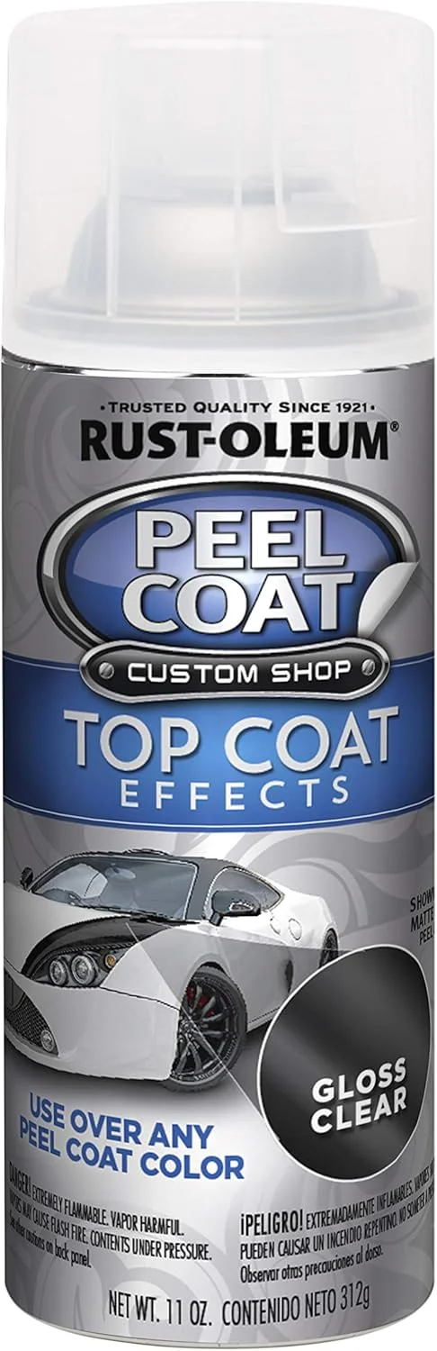 اسپری رنگ افکت لایه رویی Peel Coat Rust-Oleum (شفاف براق - 10 اونس، 297343)