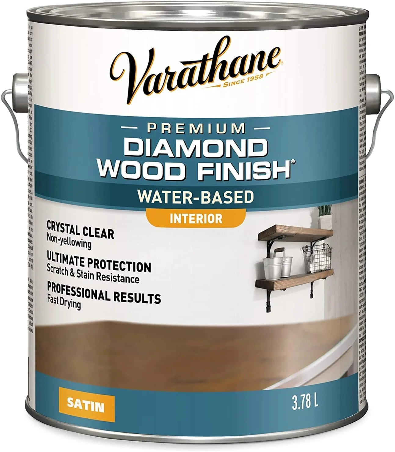 واراثان گالن ساتن پلی یورتان الماسه بر پایه آب برای محافظت در برابر خراش و لکه روغن RUST-OLEUM 200231