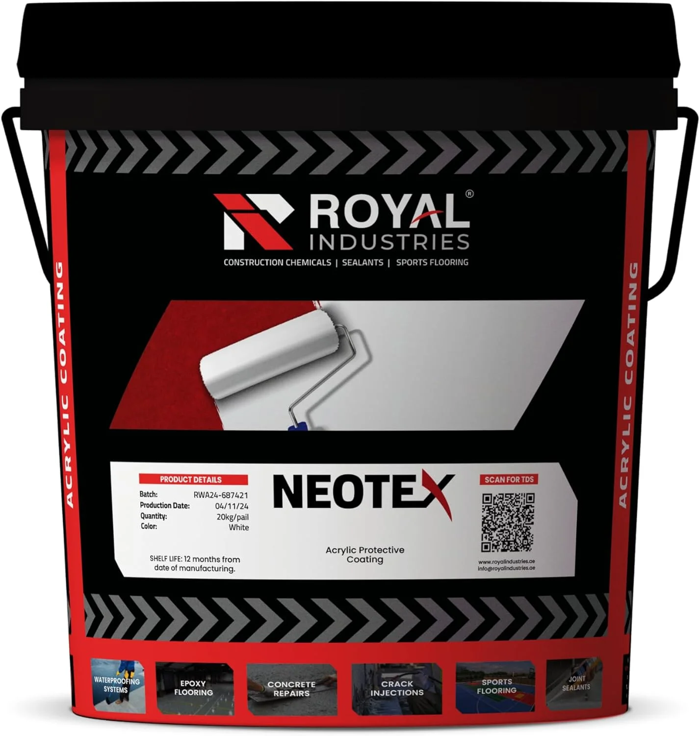 پوشش محافظ اکریلیک نئوتکس رویال اینداستریز، لاک الکل خانگی