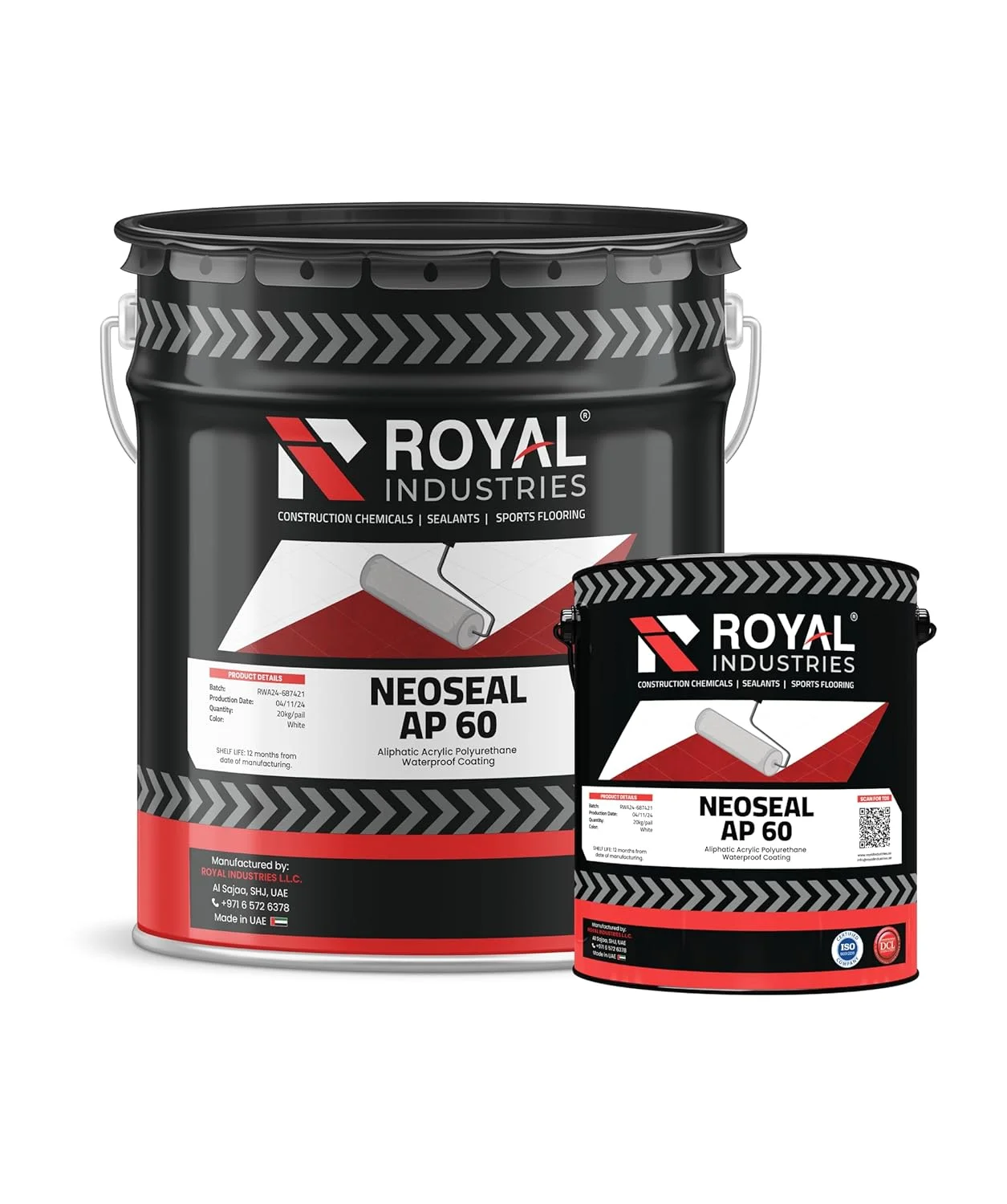 پوشش ضد آب پلی یورتان اکریلیک آلیفاتیک Royal Industries Neoseal AP 60