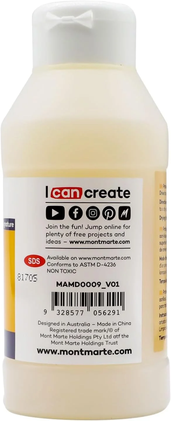 ورنی اکریلیک براق مونت مارته سری Signature حجم 250 میلی لیتر (8.5 fl. oz)، محافظت از آثار هنری در برابر گرد و غبار و نور، پرداخت نهایی آرشیوی، خشک شدن شفاف