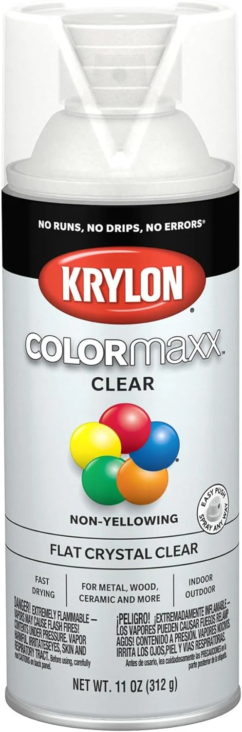 لاک اکریلیک شفاف Krylon K05547007 COLORmaxx برای استفاده در فضای داخلی/خارجی، کریستالی تخت، 311 گرم (بسته 1 عددی) لاک اکریلیک شفاف Krylon K05547007 COLORmaxx برای استفاده در فضای داخلی/خارجی، کریستالی تخت، 311 گرم (بسته 1 عددی)