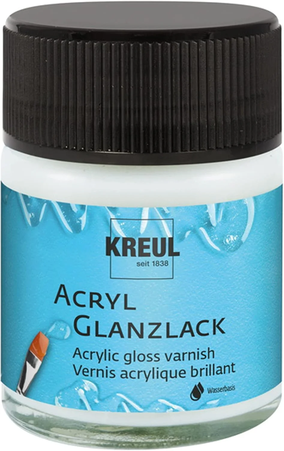 ورنی اکریلیک براق KREUL 79401، شفاف براق، شیشه 50 میلی لیتری، پایه آب، رنگ محافظ و پوششی برای نقاشی خشک شده، مقاوم در برابر شرایط جوی، مقاوم در برابر بزاق ورنی اکریلیک براق KREUL 79401، شفاف براق، شیشه 50 میلی لیتری، پایه آب، رنگ محافظ و پوششی برای نقاشی خشک شده، مقاوم در برابر شرایط جوی، مقاوم در برابر بزاق