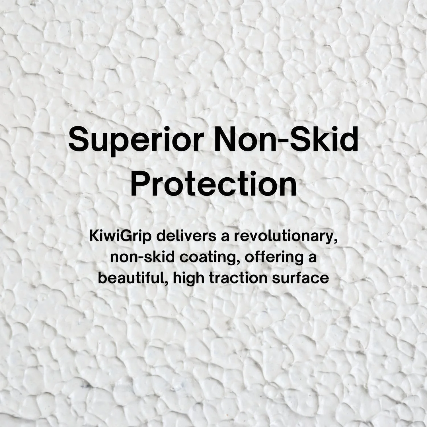 پوشش ضد لغزش KiwiGrip برای قایق ها، عرشه ها، رمپ ها یا پله ها - سفید، 1 لیتر - اکریلیک پایه آب برای چوب، فایبرگلاس، بتن، فلز - KG-1WP-R