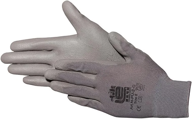 دستکش کار نخی باریک Jah N Slim PU 2 g با روکش پلی یورتان (خاکستری، سایز 6، بسته 24 عددی) دستکش کار نخی باریک Jah N Slim PU 2 g با روکش پلی یورتان (خاکستری، سایز 6، بسته 24 عددی)