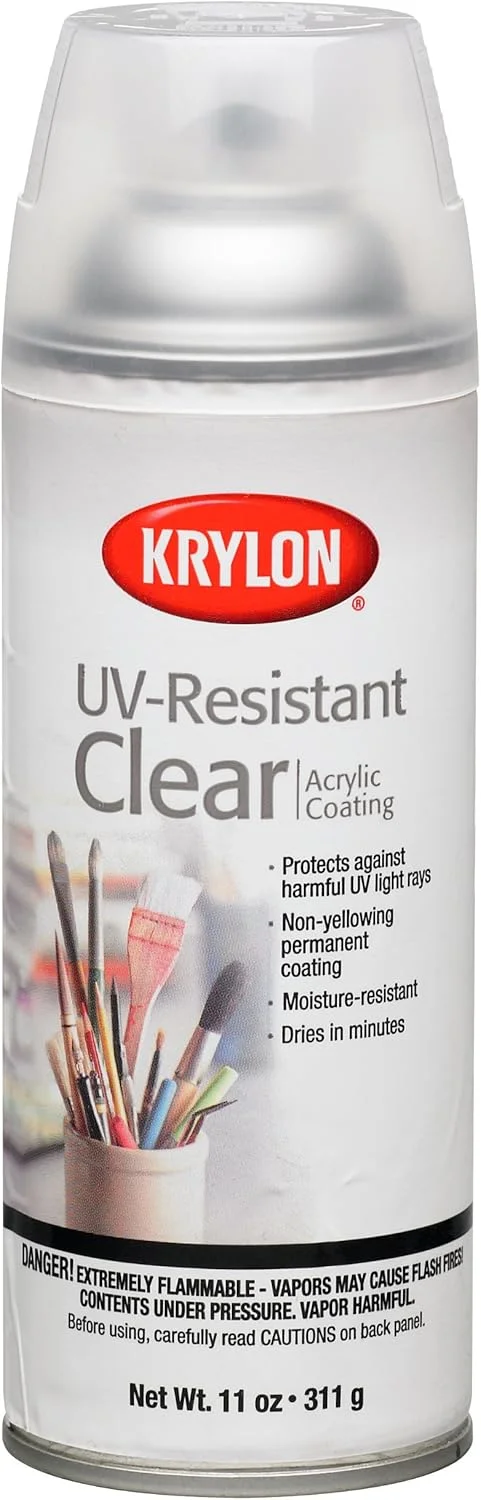 پوشش شفاف مقاوم در برابر اشعه ماوراء بنفش Krylon، 311 گرم پوشش شفاف مقاوم در برابر اشعه ماوراء بنفش Krylon، 311 گرم
