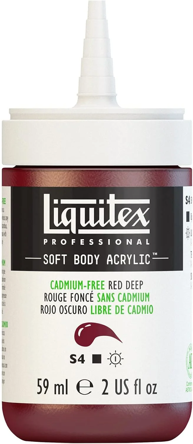 رنگ اکریلیک حرفه ای Liquitex PRO SB، 59 میلی لیتر، قرمز کادمیوم فرانسوی تیره