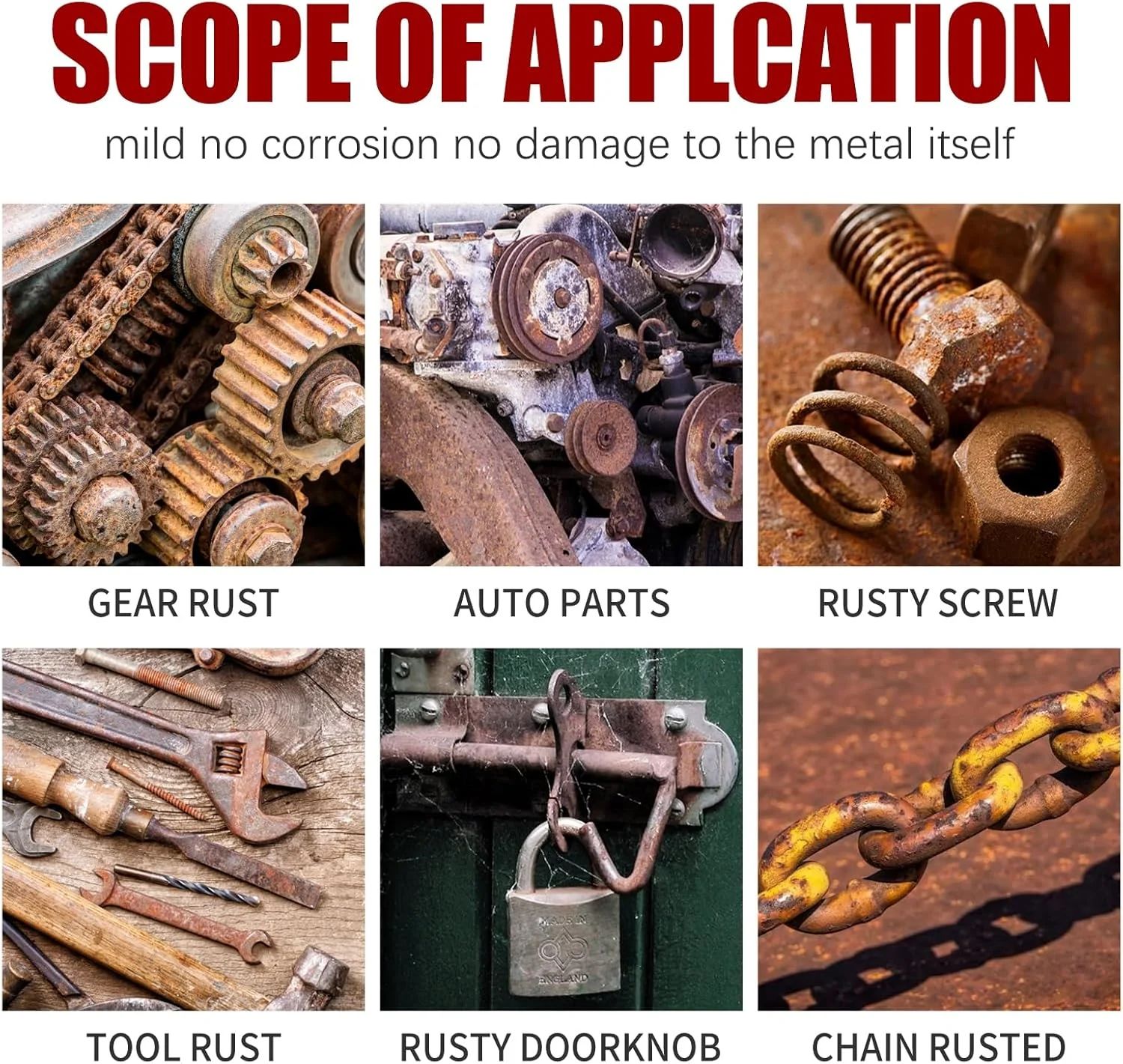 ماده تبدیل کننده و از بین برنده زنگ زدگی JDLYEVER، پوشش و پرایمر ضد زنگ شاسی خودرو، محافظت از قطعات فلزی در برابر زنگ زدگی و اکسیداسیون، درمان پیشگیرانه زنگ زدگی، پایه بدون خوردگی 100 میلی لیتر به همراه برس