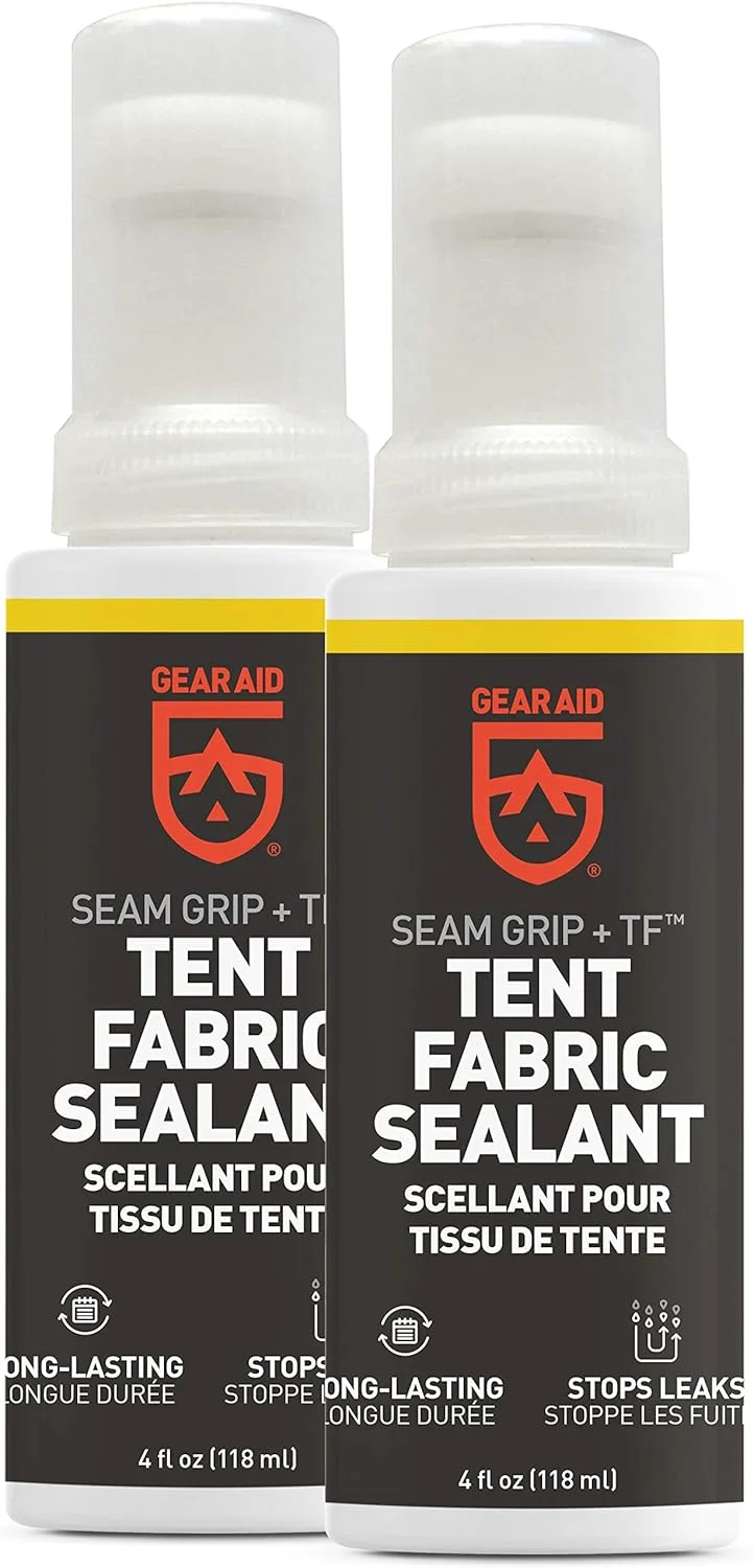 درزگیر پارچه چادر GEAR AID Seam Grip TF برای ضد آب کردن، شفاف، 4 fl oz درزگیر پارچه چادر GEAR AID Seam Grip TF برای ضد آب کردن، شفاف، 4 fl oz