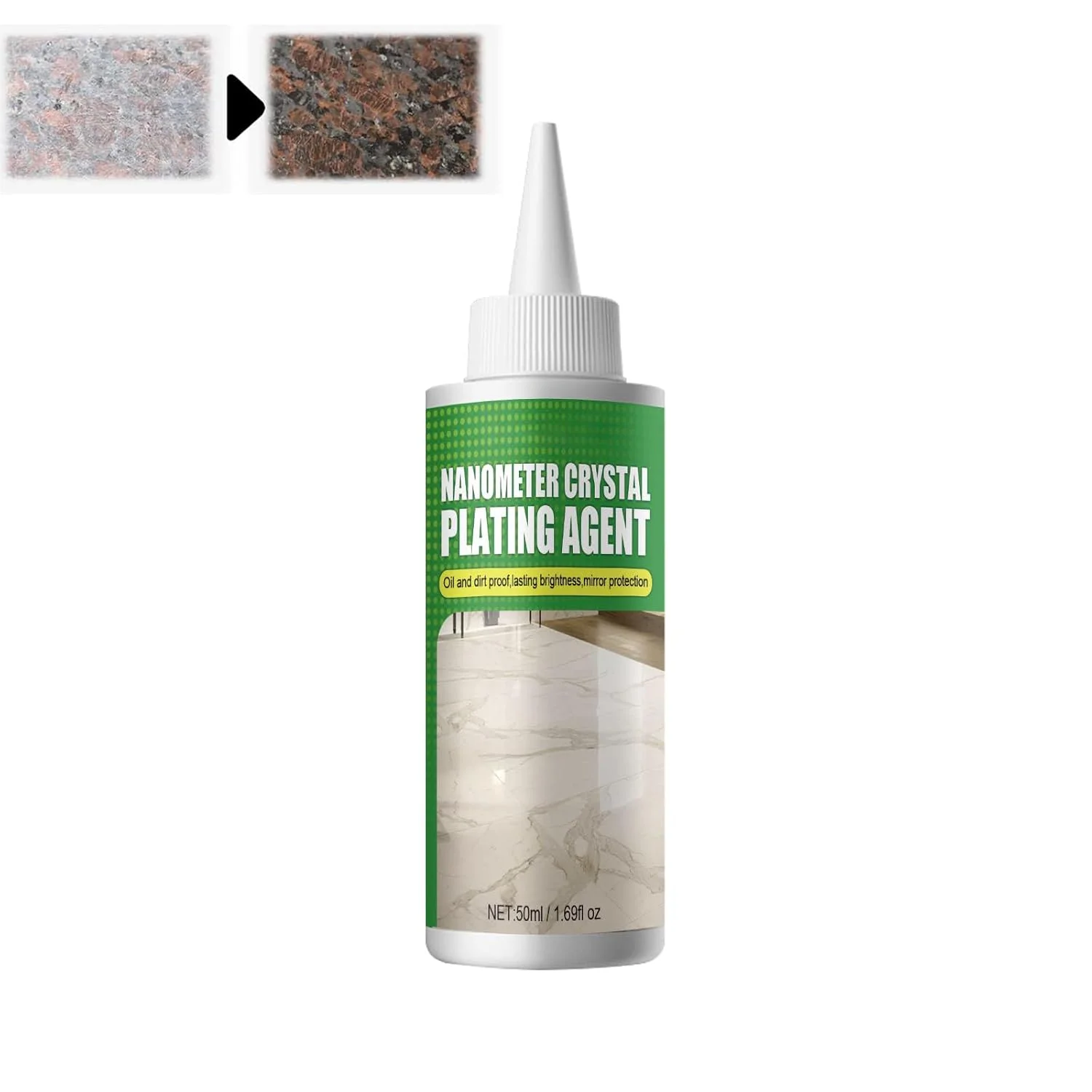 ماده پوشش دهنده کریستال سنگ، ماده پوشش نانو کریستال برای کاشی و مبلمان، ماده پوشش نانو کریستال سنگ مرمر بدون بو و غیر سمی برای سطوح گرانیت، کوارتز، مرمر، سنگ آهک و تخته سنگ تراورتن