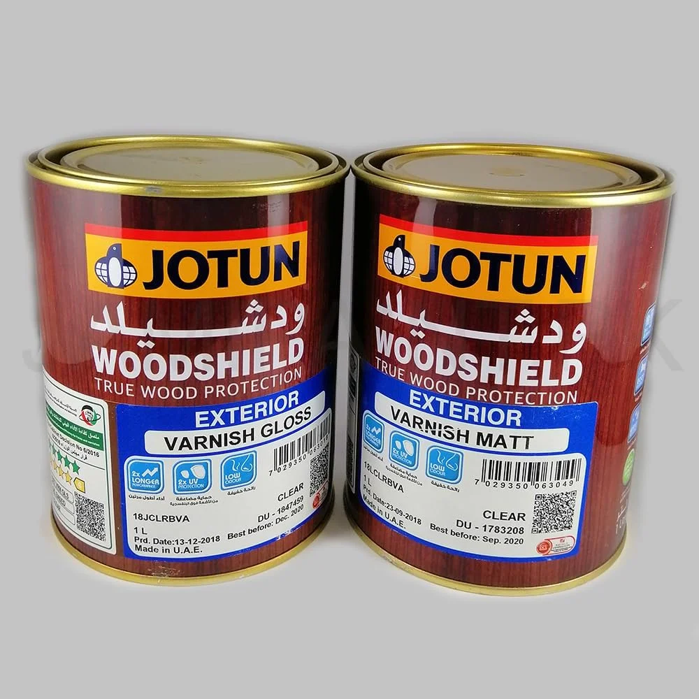 ورنی شفاف براق مخصوص فضای خارجی چوب شیلد Jotun (یک لیتر)