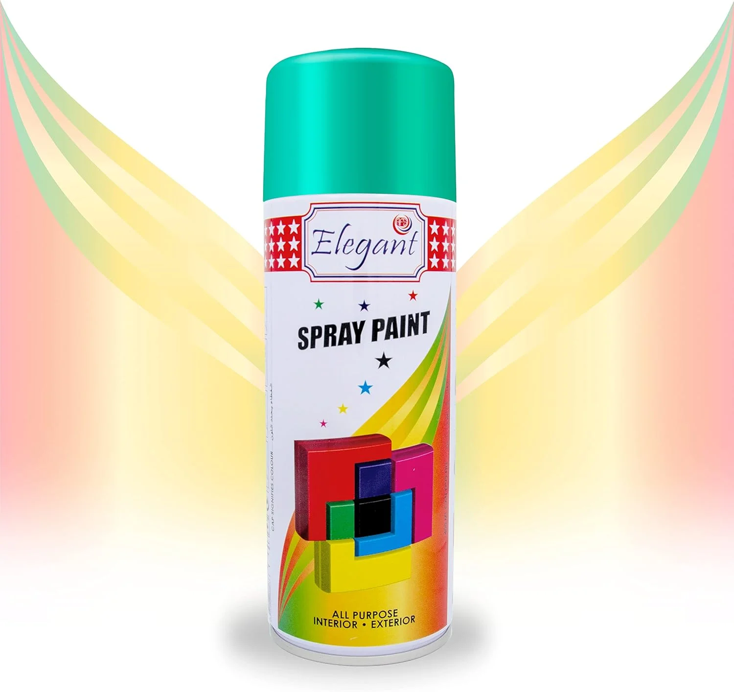 اسپری رنگ چند منظوره اِلِگانْت – سبز روشن – 400 میلی لیتر – بسته 2 عددی، بسته دوقلو (2 عدد 400 میلی لیتری) – رنگ خشک شونده سریع مناسب کارهای DIY – مقاوم در برابر تمام شرایط آب و هوایی – رنگ اکریلیک داخلی و خارجی