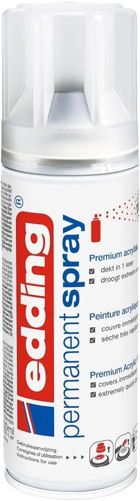 اسپری لاک ثابت شفاف ادینگ 5200 - مات شفاف - 200 میلی لیتر - اسپری نهایی رنگ اکریلیک با روکش مات - برای آب بندی و محافظت از رنگ - رنگ شفاف اکریلیک