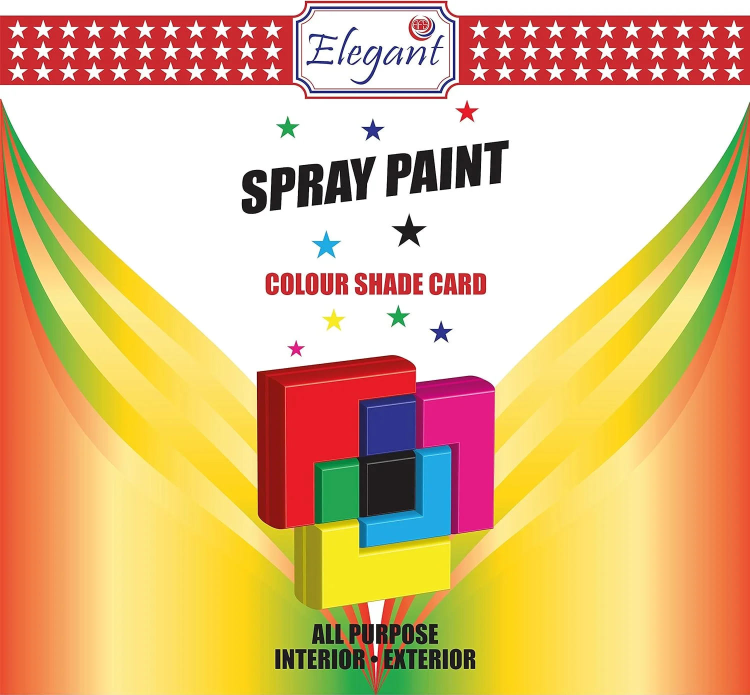 رنگ اسپری چند منظوره شیک – آبی تیره – 400 میلی لیتر – بسته 6 عددی، 6 بسته (6 عدد x 400 میلی لیتر) – رنگ خشک شونده سریع DIY – مقاوم در برابر تمام شرایط آب و هوایی – رنگ اکریلیک داخلی و خارجی