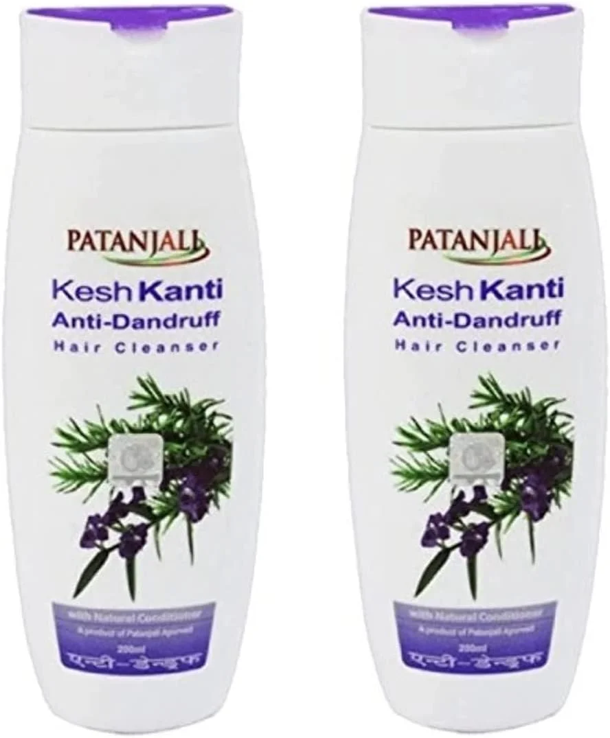 شامپو پاک کننده مو ضد شوره سر پاتانجلی کش کانتی، 200 میلی لیتر (بسته 2 عددی)