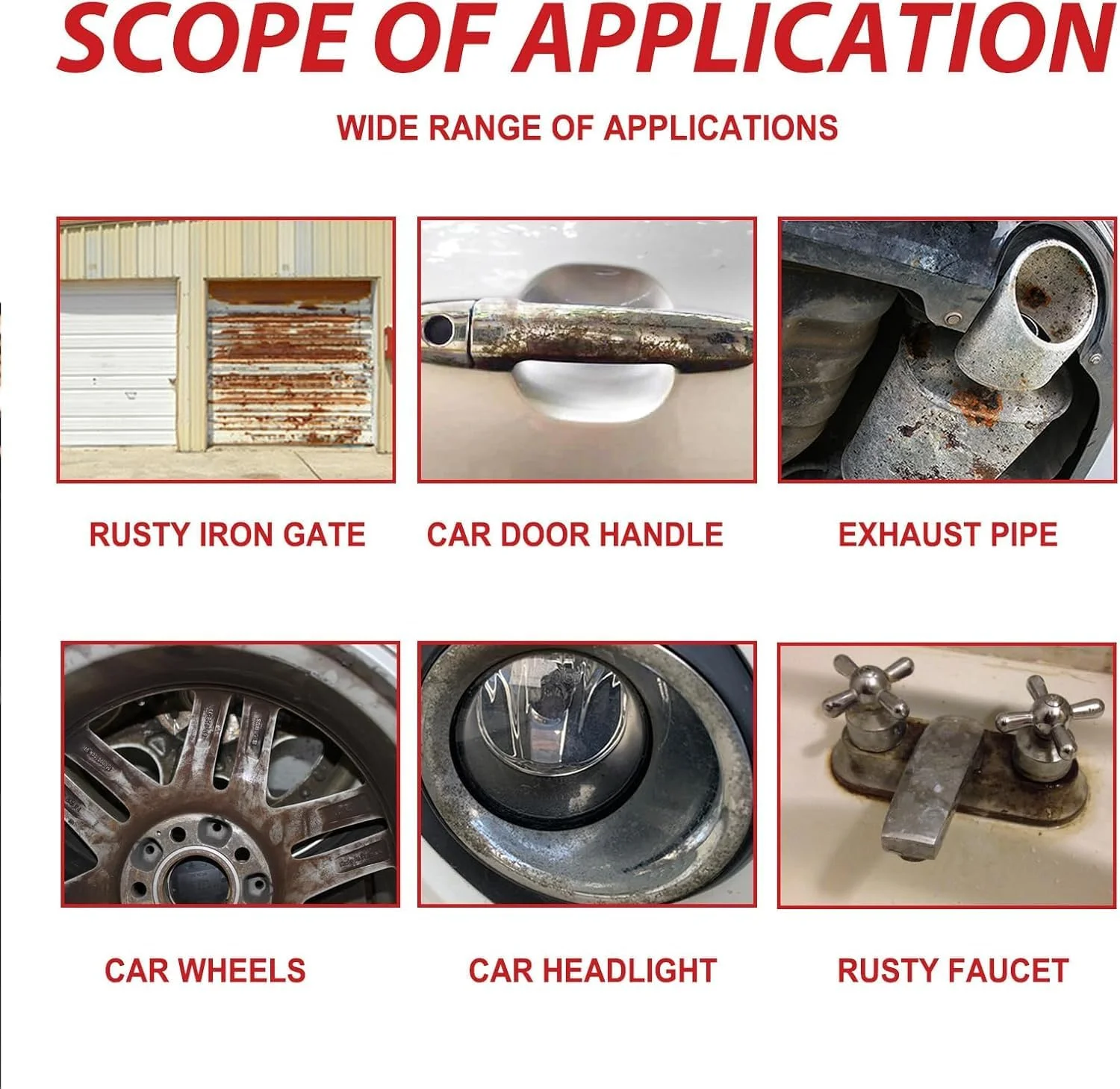 مبدل زنگ زدگی، پاک کننده زنگ زدگی برای فلز، پاک کننده زنگ زدگی با برس برای استفاده آسان، پاک کننده زنگ زدگی خودرو، عامل تبدیل پرایمر پوشش بازسازی ضد خوردگی رادیاتور (100 گرمی)