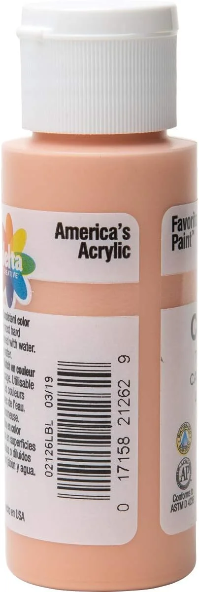 رنگ اکریلیک سرامیکوت دلتا کریتیو در رنگ های متنوع (59 میلی لیتر)، 2126، رنگ پوست متوسط