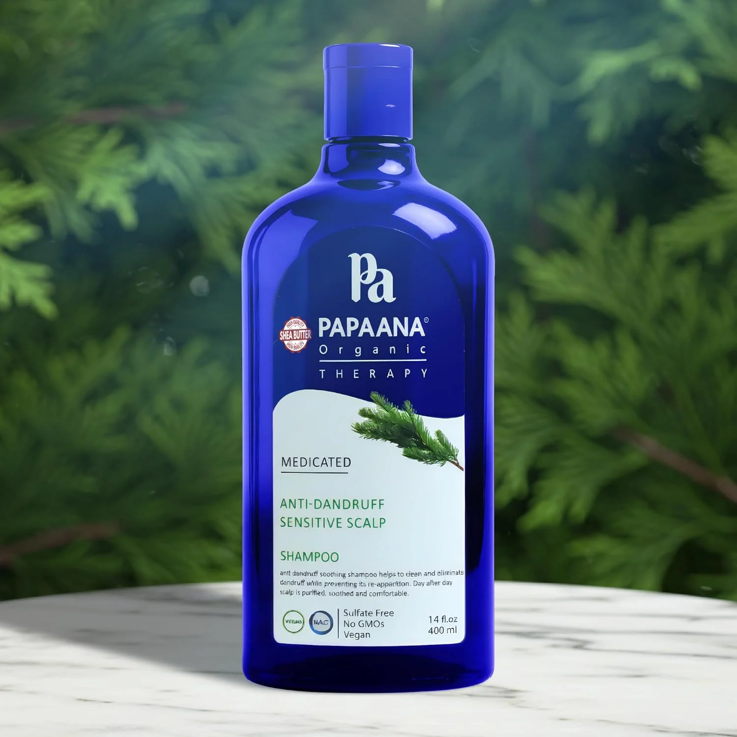 شامپو ضد شوره سر درمانی ارگانیک پاپائنا، مناسب پوست سر حساس، بدون سولفات، 400 میلی لیتر شامپو ضد شوره سر درمانی ارگانیک پاپائنا، مناسب پوست سر حساس، بدون سولفات، 400 میلی لیتر