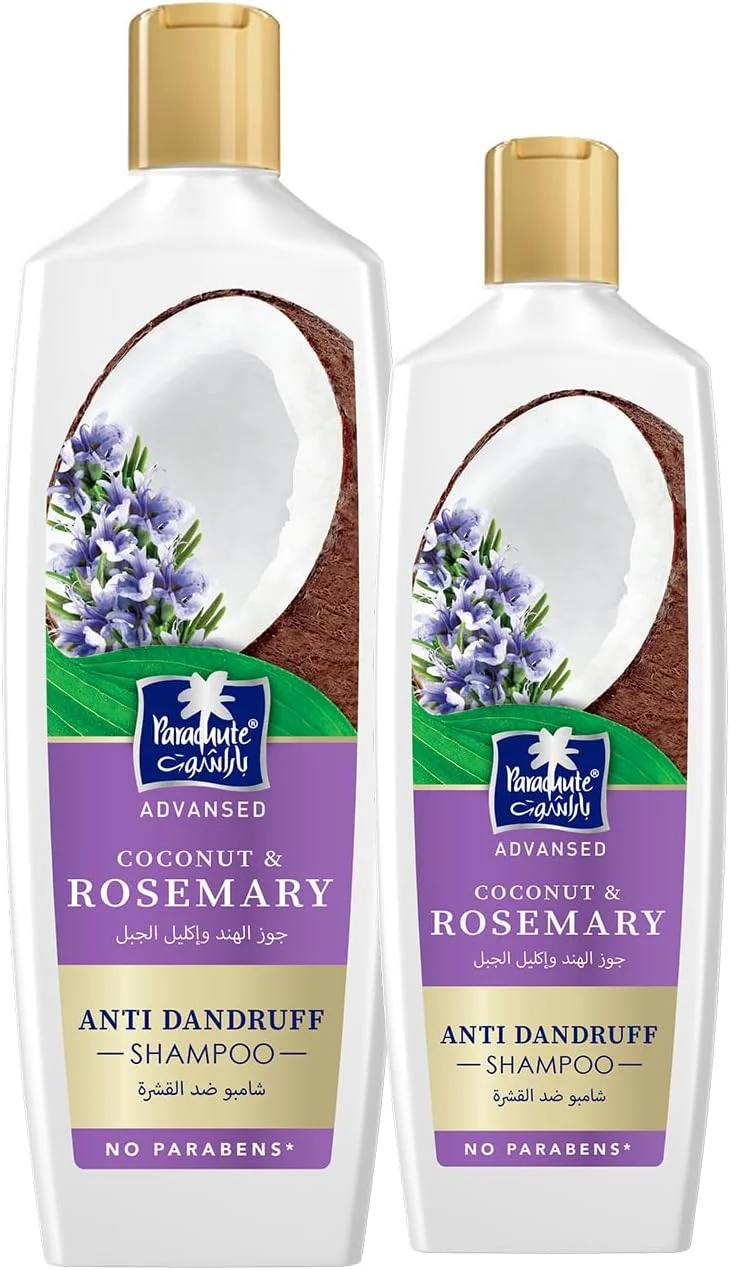 شامپو ضد شوره نارگیل و رزماری پاراشوت ادونسد 600 میلی لیتر + شامپو ضد شوره نارگیل و رزماری پاراشوت ادونسد 340 میلی لیتر شامپو ضد شوره نارگیل و رزماری پاراشوت ادونسد 600 میلی لیتر + شامپو ضد شوره نارگیل و رزماری پاراشوت ادونسد 340 میلی لیتر