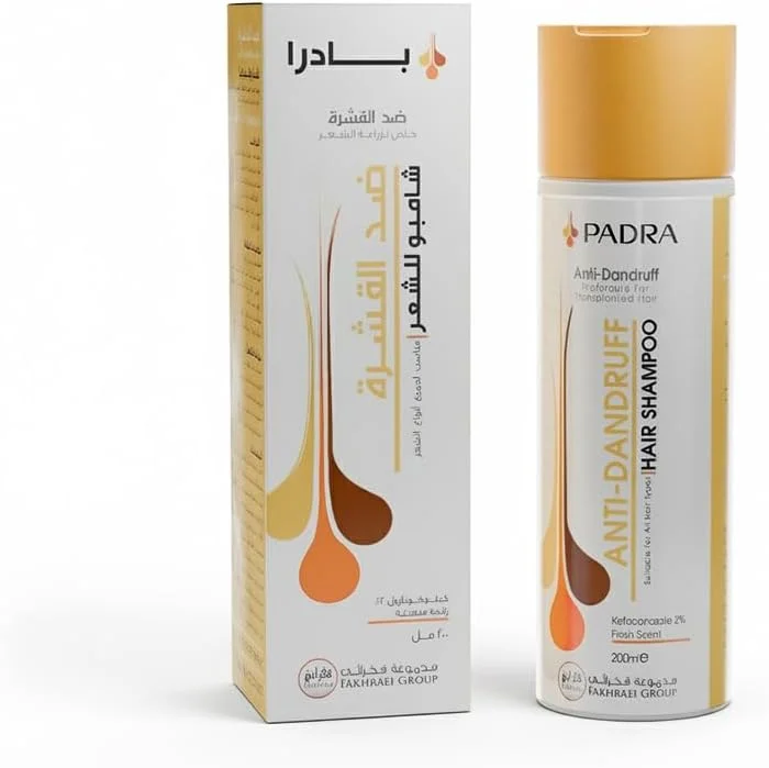 شامپو ضد شوره پادرا با 2% کتوکونازول، کنترل کننده پوسته ریزی، ورقه ورقه شدن و خارش، مناسب برای انواع مو شامپو ضد شوره پادرا با 2% کتوکونازول، کنترل کننده پوسته ریزی، ورقه ورقه شدن و خارش، مناسب برای انواع مو