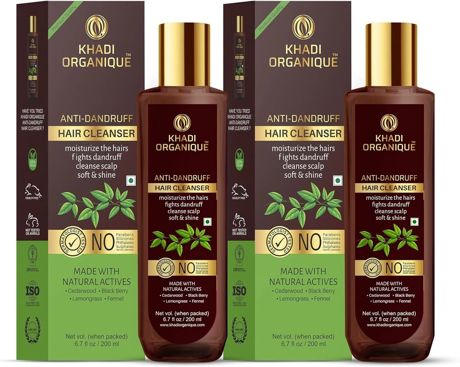 شوینده طبیعی ضد شوره سر خادی ارگانیک (بسته 2 عددی (210 میلی لیتر) شامپو بدون مواد شیمیایی برای شوره سر) شوینده طبیعی ضد شوره سر خادی ارگانیک (بسته 2 عددی (210 میلی لیتر) شامپو بدون مواد شیمیایی برای شوره سر)