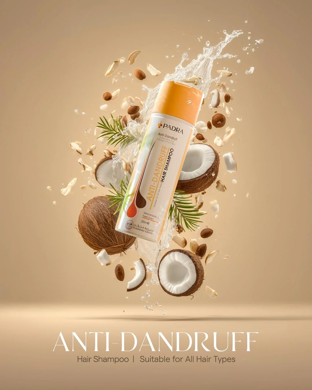 شامپو ضد شوره پادرا با 2% کتوکونازول، کنترل کننده پوسته ریزی، ورقه ورقه شدن و خارش، مناسب برای انواع مو شامپو ضد شوره پادرا با 2% کتوکونازول، کنترل کننده پوسته ریزی، ورقه ورقه شدن و خارش، مناسب برای انواع مو