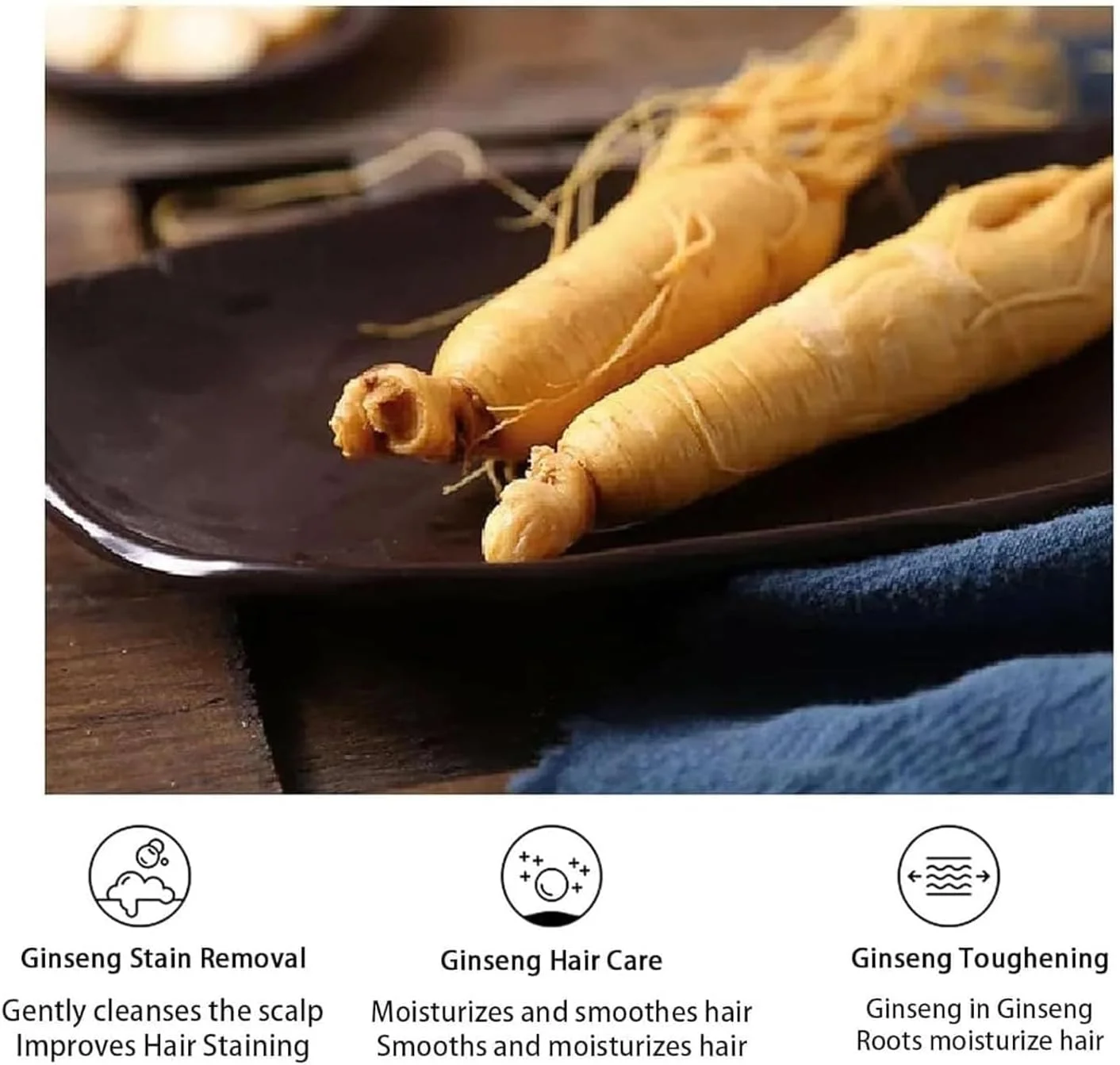 شامپو کنترل چربی و ضد ریزش مو جینسینگ OVNTIKJ، شامپو گیاهی کنترل چربی و ترمیم مو، شامپو کنترل چربی جینسینگ (1 عدد)