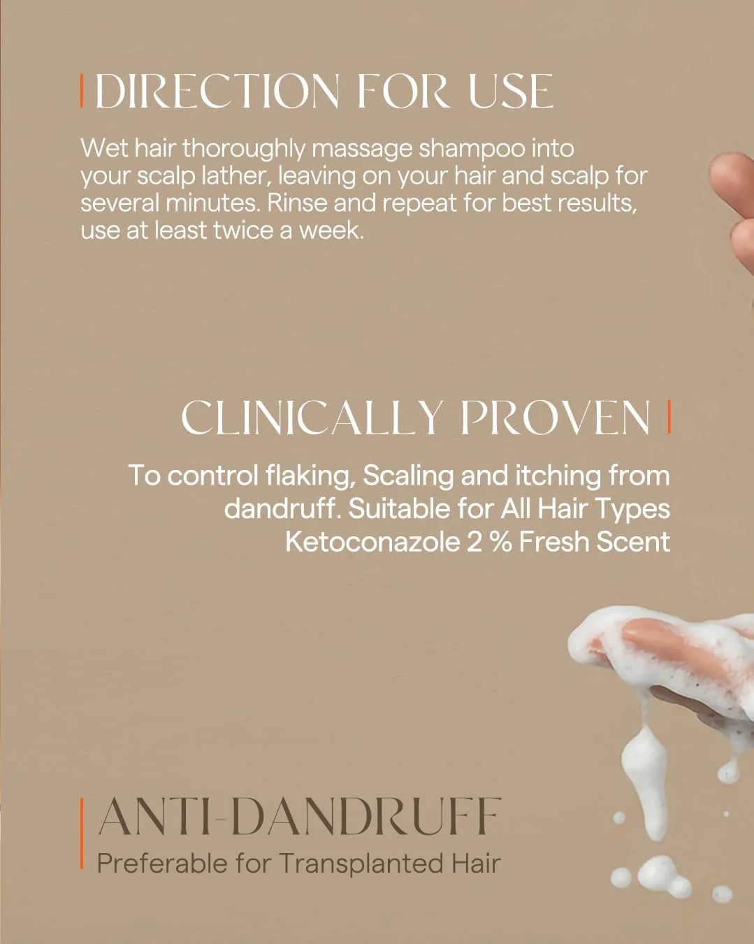 شامپو ضد شوره پادرا با 2% کتوکونازول، کنترل کننده پوسته ریزی، ورقه ورقه شدن و خارش، مناسب برای انواع مو شامپو ضد شوره پادرا با 2% کتوکونازول، کنترل کننده پوسته ریزی، ورقه ورقه شدن و خارش، مناسب برای انواع مو