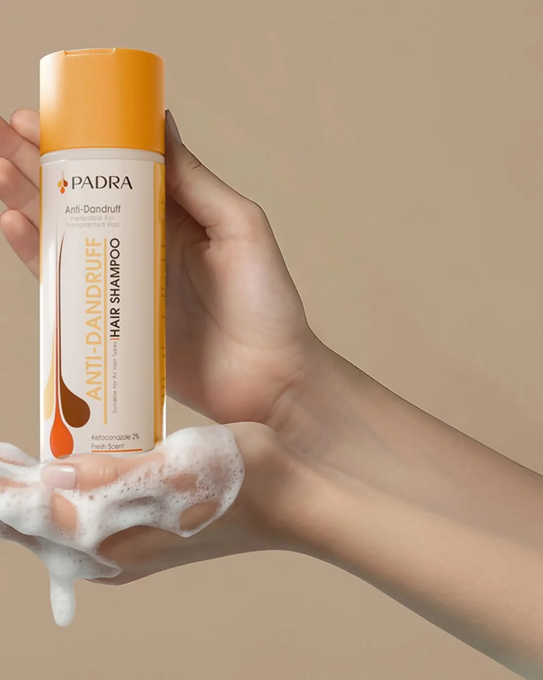 شامپو ضد شوره پادرا با 2% کتوکونازول، کنترل کننده پوسته ریزی، ورقه ورقه شدن و خارش، مناسب برای انواع مو شامپو ضد شوره پادرا با 2% کتوکونازول، کنترل کننده پوسته ریزی، ورقه ورقه شدن و خارش، مناسب برای انواع مو