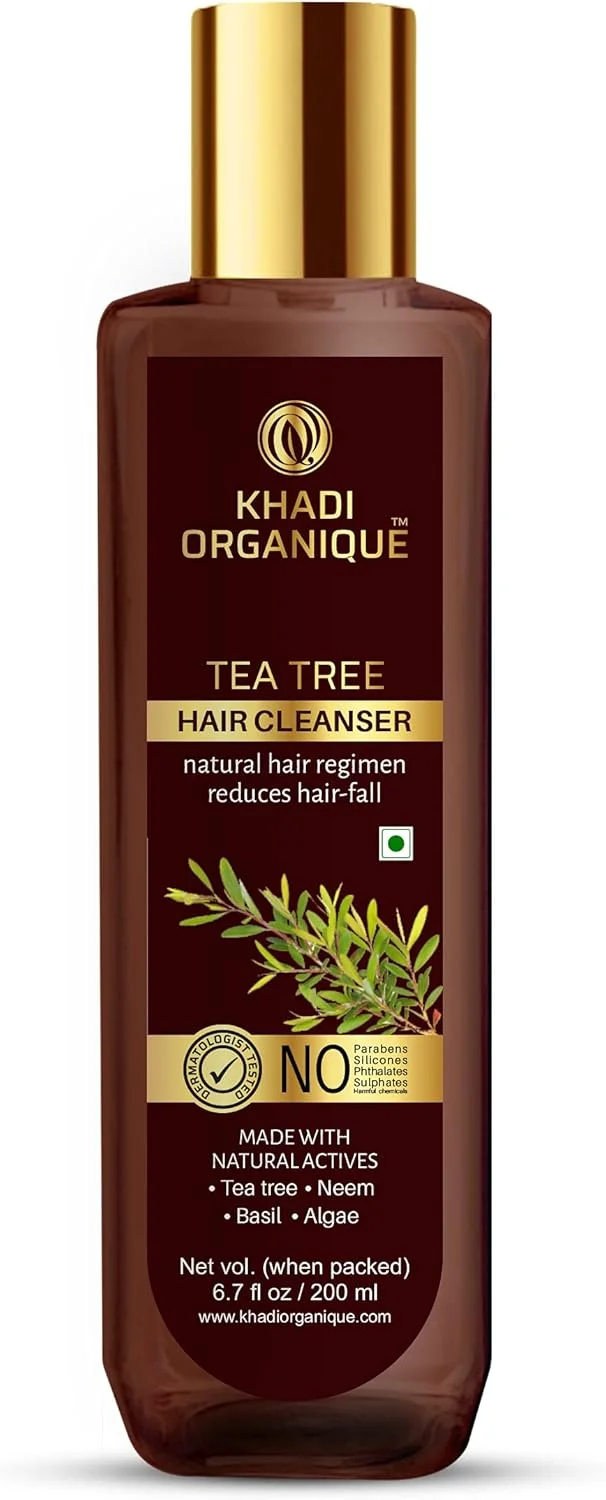 شامپو پاک کننده مو حاوی روغن درخت چای خادی ارگانیک، ضد شوره، بدون SLS و پارابن، 200 میلی لیتر شامپو پاک کننده مو حاوی روغن درخت چای خادی ارگانیک، ضد شوره، بدون SLS و پارابن، 200 میلی لیتر