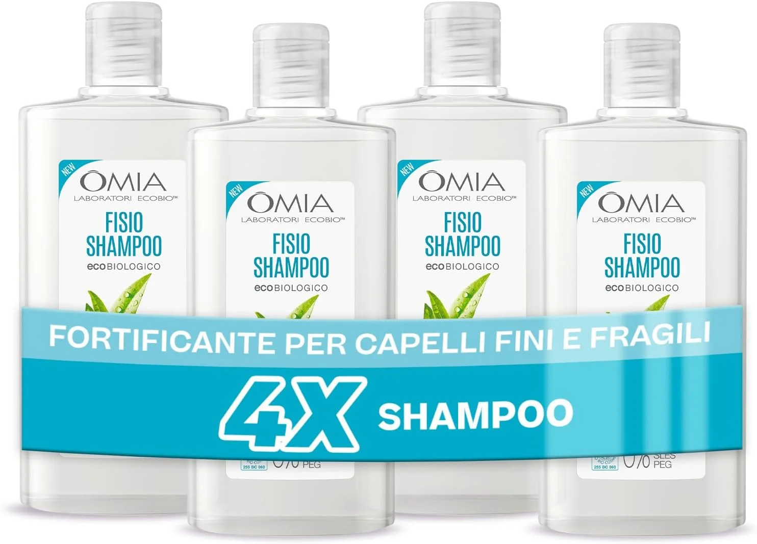 شامپو روغن درخت چای اُمیا فیزیو برای موهای نازک و شکننده، تقویت کننده، ترمیم کننده و ضد شوره، مناسب شستشوی مکرر، بدون سیلیکون و SLES، ۴ عدد بطری ۲۰۰ میلی لیتری شامپو روغن درخت چای اُمیا فیزیو برای موهای نازک و شکننده، تقویت کننده، ترمیم کننده و ضد شوره، مناسب شستشوی مکرر، بدون سیلیکون و SLES، ۴ عدد بطری ۲۰۰ میلی لیتری