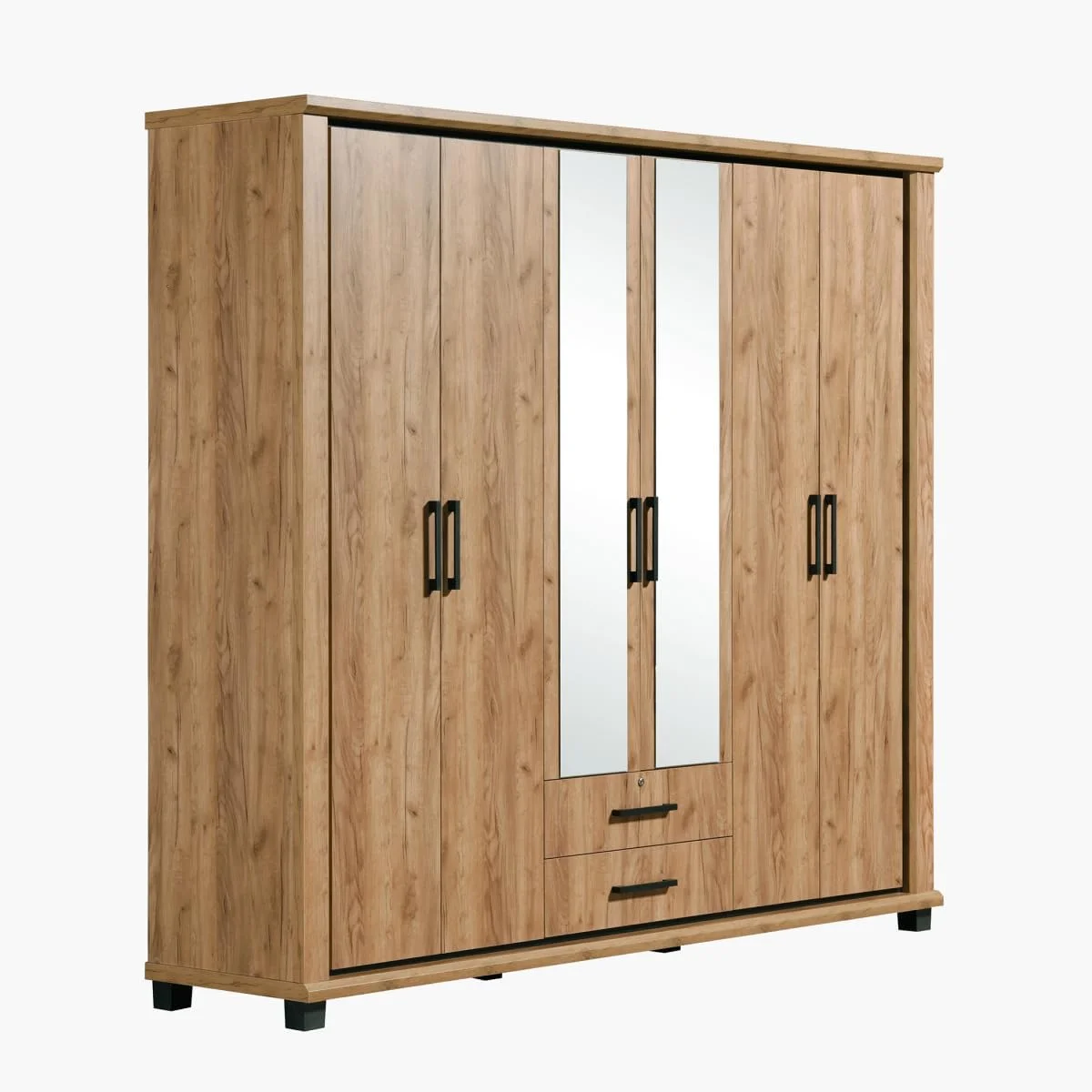 کمد لباس 6 درب 2 کشو HomeBox Belfort با 2 آینه و قفل کمد لباس 6 درب 2 کشو HomeBox Belfort با 2 آینه و قفل