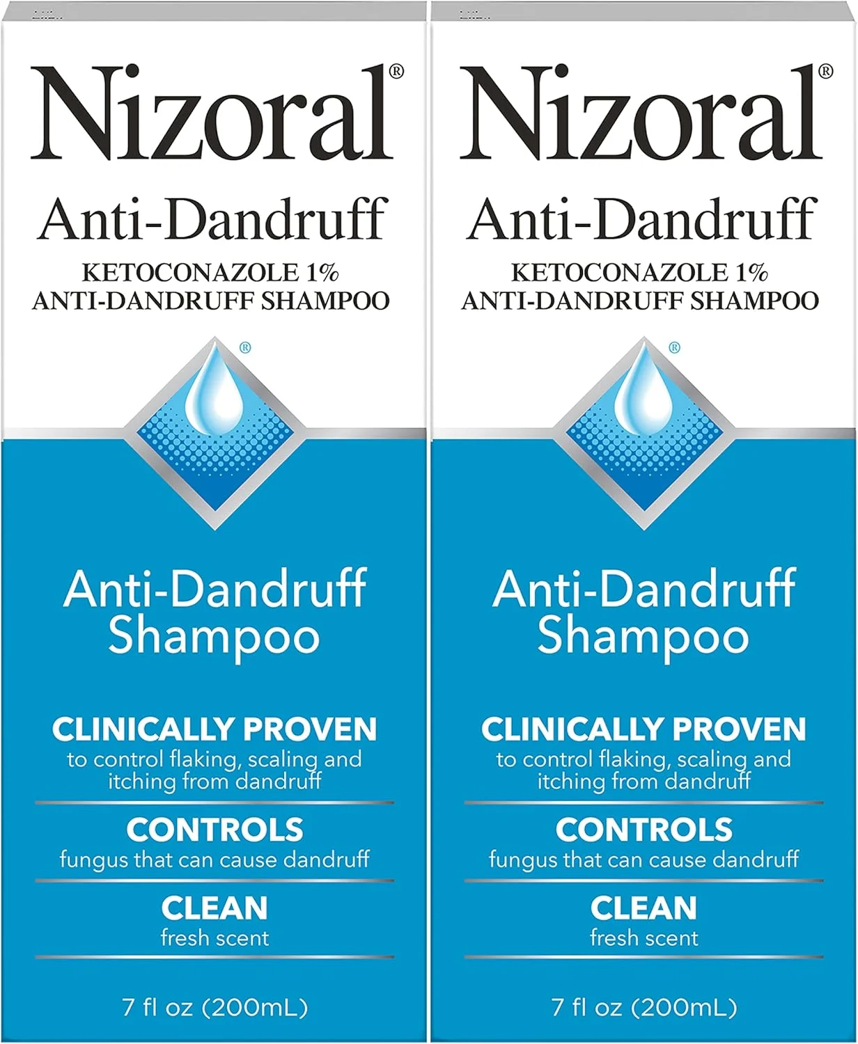 شامپو ضد شوره نیزورال با 1% کتوکونازول، رایحه تازه، 414 میلی لیتر (بسته 2 عددی) شامپو ضد شوره نیزورال با 1% کتوکونازول، رایحه تازه، 414 میلی لیتر (بسته 2 عددی)