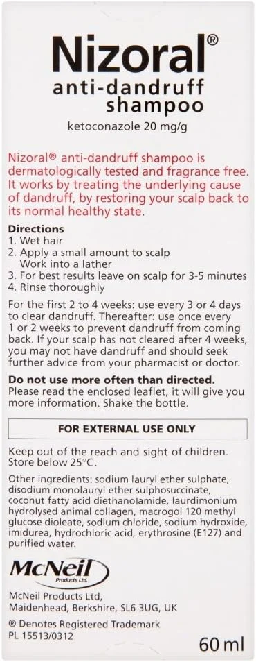 شامپو ضد شوره نیزورال حاوی کتوکونازول، 3 عدد 60 میلی لیتری شامپو ضد شوره نیزورال حاوی کتوکونازول، 3 عدد 60 میلی لیتری